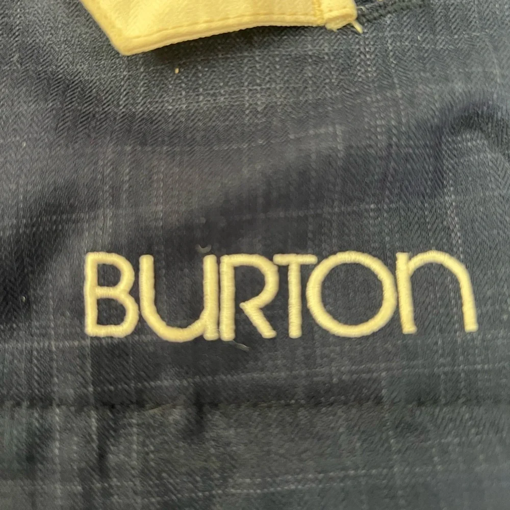 Burton Priscilla Women’s Snowboard Ski Jacket Navy Tan Size S Dryride